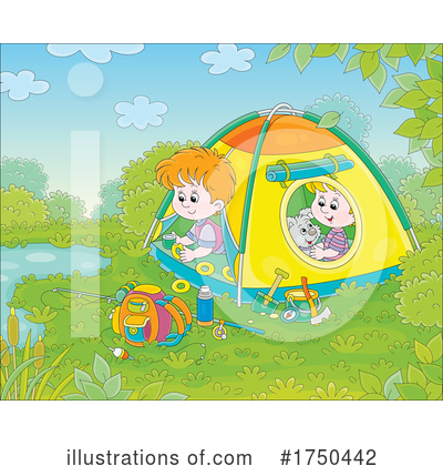 Camping Clipart #1750442 by Alex Bannykh