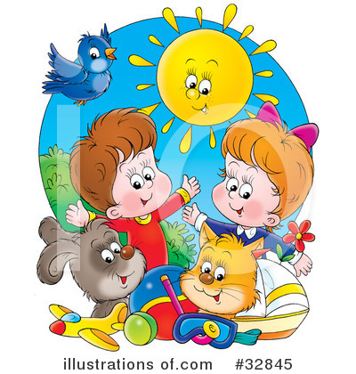 Royalty-Free (RF) Children Clipart Illustration by Alex Bannykh - Stock Sample #32845