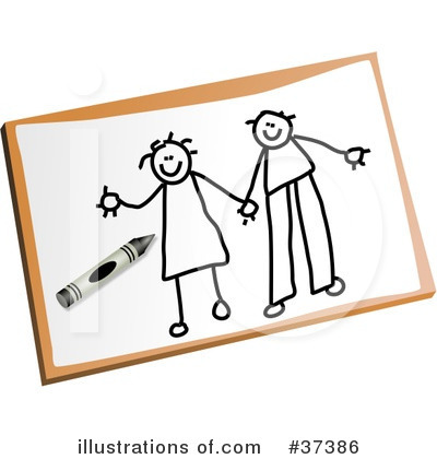 Royalty-Free (RF) Childs Drawing Clipart Illustration by Prawny - Stock Sample #37386