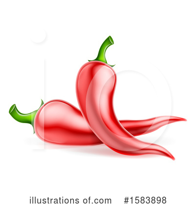 Royalty-Free (RF) Chile Pepper Clipart Illustration by AtStockIllustration - Stock Sample #1583898
