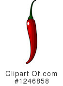 Chili Clipart #1246858 by Vector Tradition SM