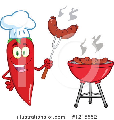 Royalty-Free (RF) Chili Pepper Clipart Illustration by Hit Toon - Stock Sample #1215552