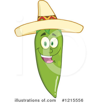 Royalty-Free (RF) Chili Pepper Clipart Illustration by Hit Toon - Stock Sample #1215556