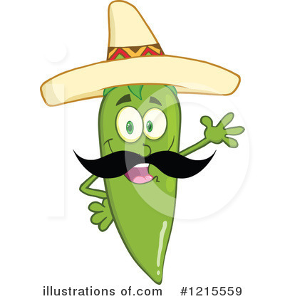 Royalty-Free (RF) Chili Pepper Clipart Illustration by Hit Toon - Stock Sample #1215559