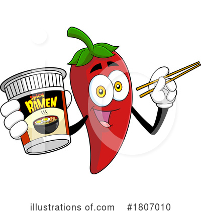 Royalty-Free (RF) Chili Pepper Clipart Illustration by Hit Toon - Stock Sample #1807010