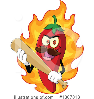 Chili Peppers Clipart #1807013 by Hit Toon