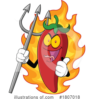 Chili Peppers Clipart #1807018 by Hit Toon