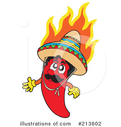Royalty-Free (RF) Chili Pepper Clipart Illustration by visekart - Stock Sample #213602