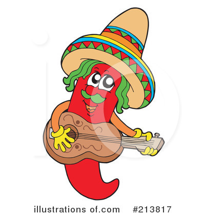Royalty-Free (RF) Chili Pepper Clipart Illustration by visekart - Stock Sample #213817