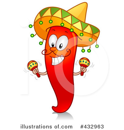 Royalty-Free (RF) Chili Pepper Clipart Illustration by BNP Design Studio - Stock Sample #432963