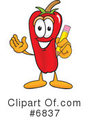 Chili Pepper Clipart #6837 by Mascot Junction