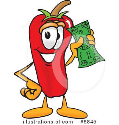 Chili Pepper Clipart #6845 by Mascot Junction