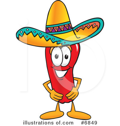 Chili Pepper Clipart #6849 by Mascot Junction