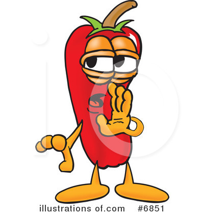 Chili Pepper Clipart #6851 by Mascot Junction