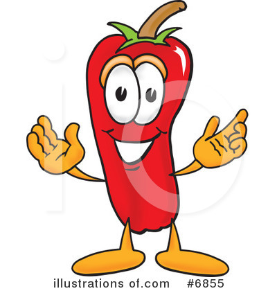 Royalty-Free (RF) Chili Pepper Clipart Illustration by Mascot Junction - Stock Sample #6855