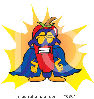 Royalty-Free (RF) Chili Pepper Clipart Illustration by Mascot Junction - Stock Sample #6861