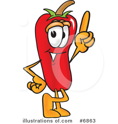 Royalty-Free (RF) Chili Pepper Clipart Illustration by Mascot Junction - Stock Sample #6863