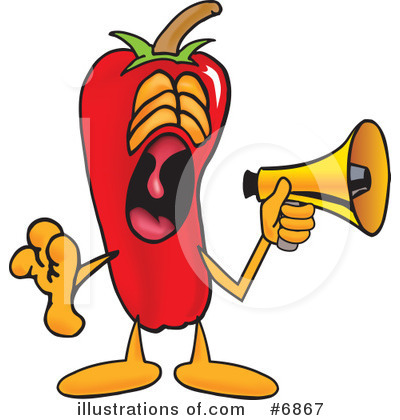 Royalty-Free (RF) Chili Pepper Clipart Illustration by Mascot Junction - Stock Sample #6867