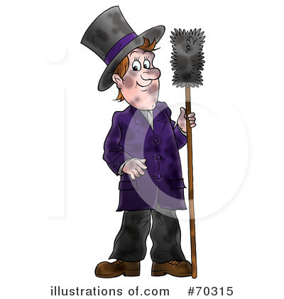 Royalty-Free (RF) Chimney Sweep Clipart Illustration by Alex Bannykh - Stock Sample #70315