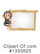 Chimpanzee Clipart #1333625 by AtStockIllustration