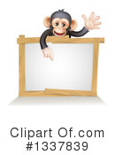 Chimpanzee Clipart #1337839 by AtStockIllustration