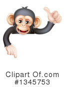 Chimpanzee Clipart #1345753 by AtStockIllustration