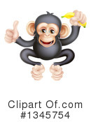 Chimpanzee Clipart #1345754 by AtStockIllustration