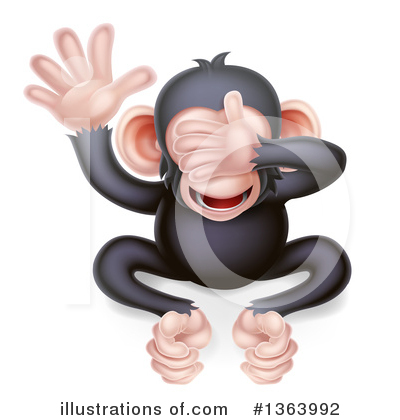Chimpanzee Clipart #1363992 by AtStockIllustration