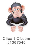 Chimpanzee Clipart #1367540 by AtStockIllustration
