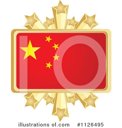 Chinese Flag Clipart #1126495 by Andrei Marincas
