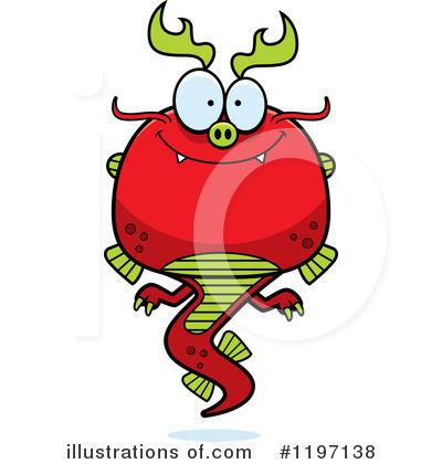 Royalty-Free (RF) Chinese Dragon Clipart Illustration by Cory Thoman - Stock Sample #1197138