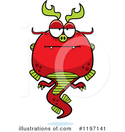 Royalty-Free (RF) Chinese Dragon Clipart Illustration by Cory Thoman - Stock Sample #1197141