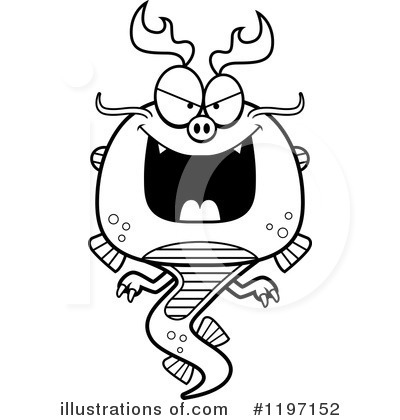 Royalty-Free (RF) Chinese Dragon Clipart Illustration by Cory Thoman - Stock Sample #1197152