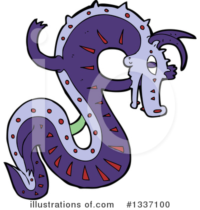 Purple Dragon Clipart #1337100 by lineartestpilot