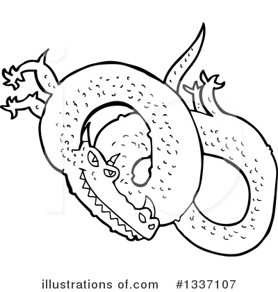 Dragon Clipart #1337107 by lineartestpilot
