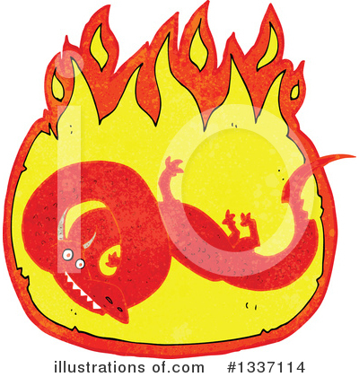 Royalty-Free (RF) Chinese Dragon Clipart Illustration by lineartestpilot - Stock Sample #1337114