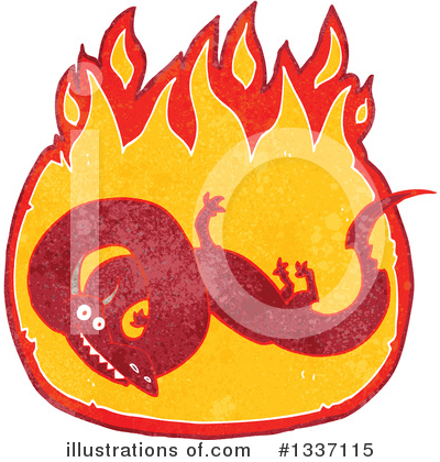 Royalty-Free (RF) Chinese Dragon Clipart Illustration by lineartestpilot - Stock Sample #1337115