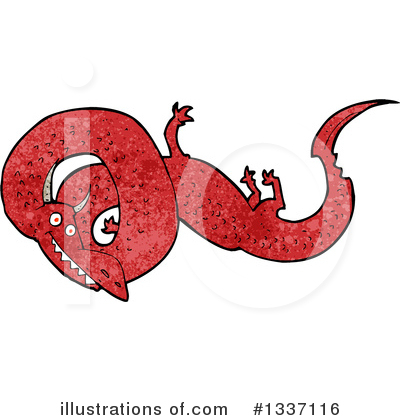 Royalty-Free (RF) Chinese Dragon Clipart Illustration by lineartestpilot - Stock Sample #1337116