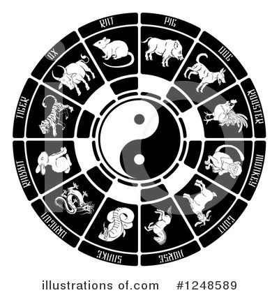 Royalty-Free (RF) Chinese Zodiac Clipart Illustration by AtStockIllustration - Stock Sample #1248589