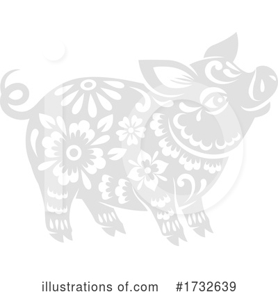 Pig Clipart #1732639 by Vector Tradition SM