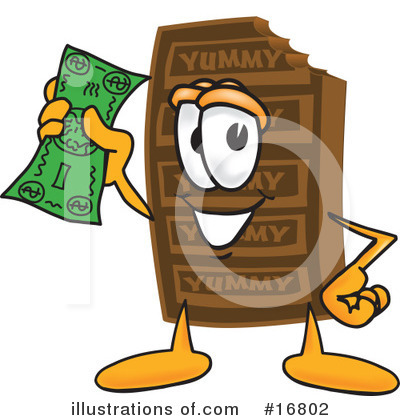 Royalty-Free (RF) Chocolate Character Clipart Illustration by Mascot Junction - Stock Sample #16802