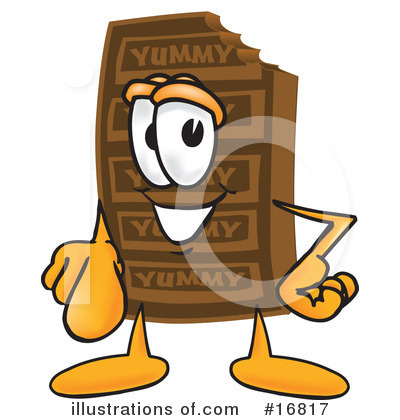 Chocolate Character Clipart #16817 by Mascot Junction
