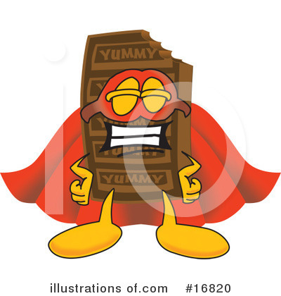 Chocolate Character Clipart #16820 by Mascot Junction