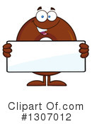 Chocolate Donut Character Clipart #1307012 by Hit Toon