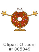 Chocolate Sprinkle Donut Clipart #1305049 by Hit Toon