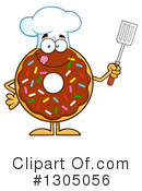 Chocolate Sprinkle Donut Clipart #1305056 by Hit Toon