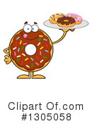 Chocolate Sprinkle Donut Clipart #1305058 by Hit Toon