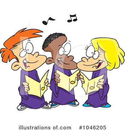 Royalty-Free (RF) Choir Clipart Illustration by toonaday - Stock Sample #1046205