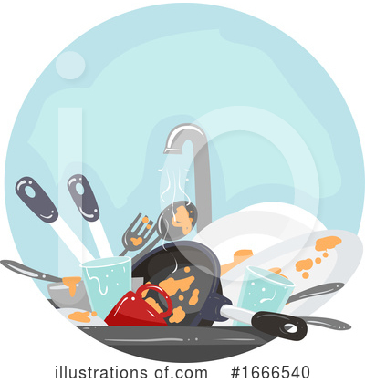 Dishes Clipart #1666540 by BNP Design Studio