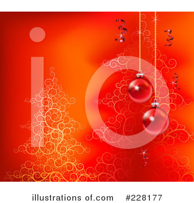 Royalty-Free (RF) Christmas Background Clipart Illustration by AtStockIllustration - Stock Sample #228177